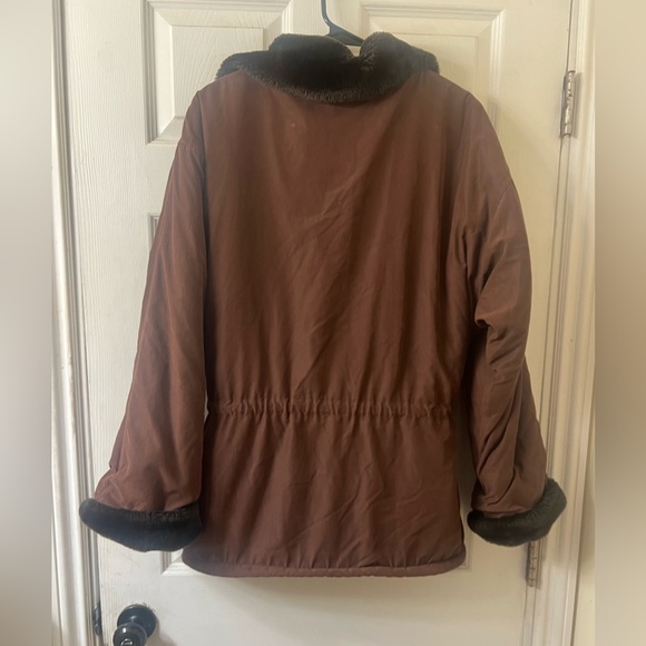 London Fog Chocolate Brown Utility Jacket - Picture 6 of 6